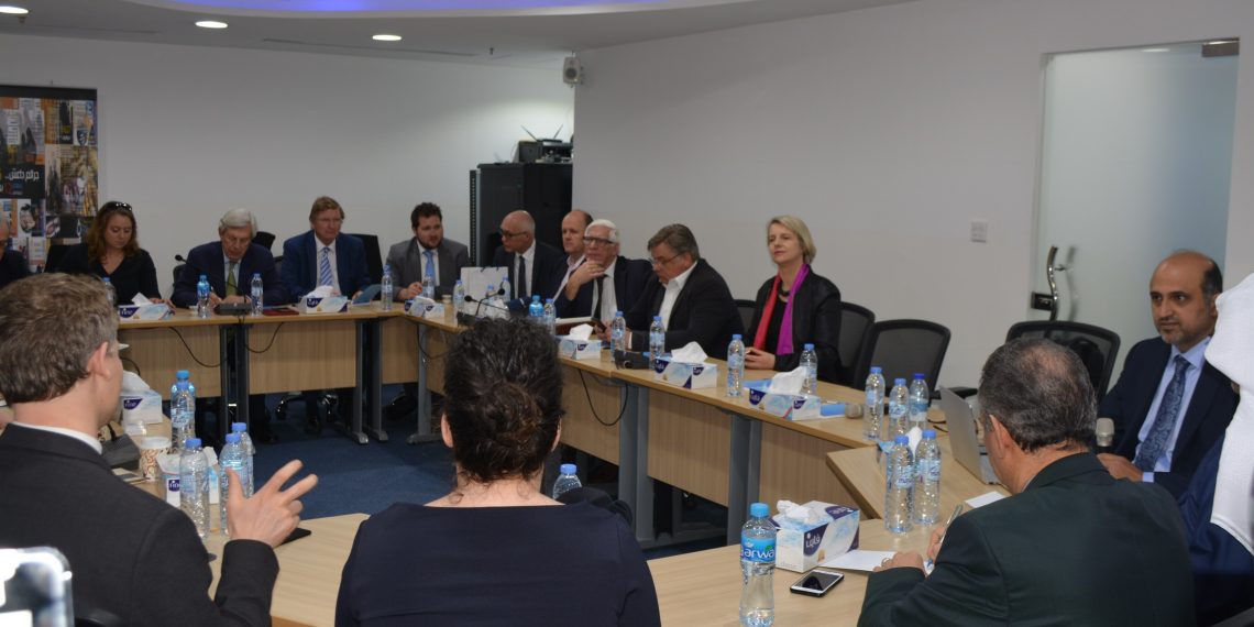 وفد من البرلمان الأوروبي يزور مركز المسبار للدراسات والبحوث